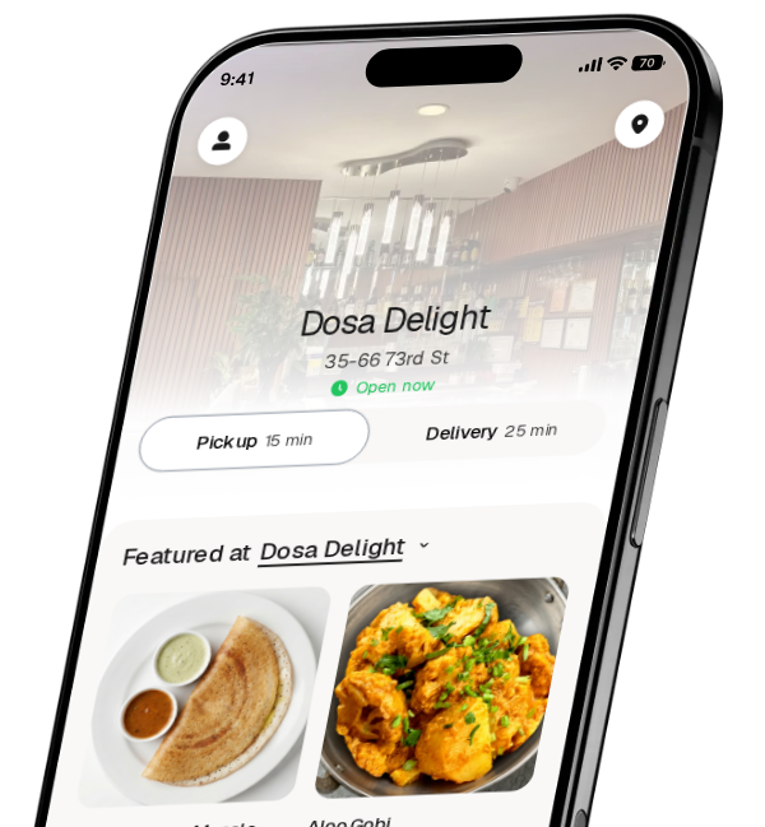 Dosa Delight app preview