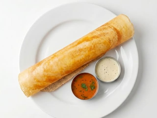 Vegetable Masala Dosa.